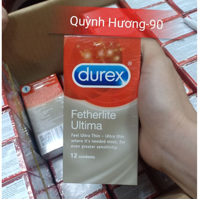 DUREX FETHERLITE ULTIMA ( Hàng Chính Hãng) hộp 12 chiếc