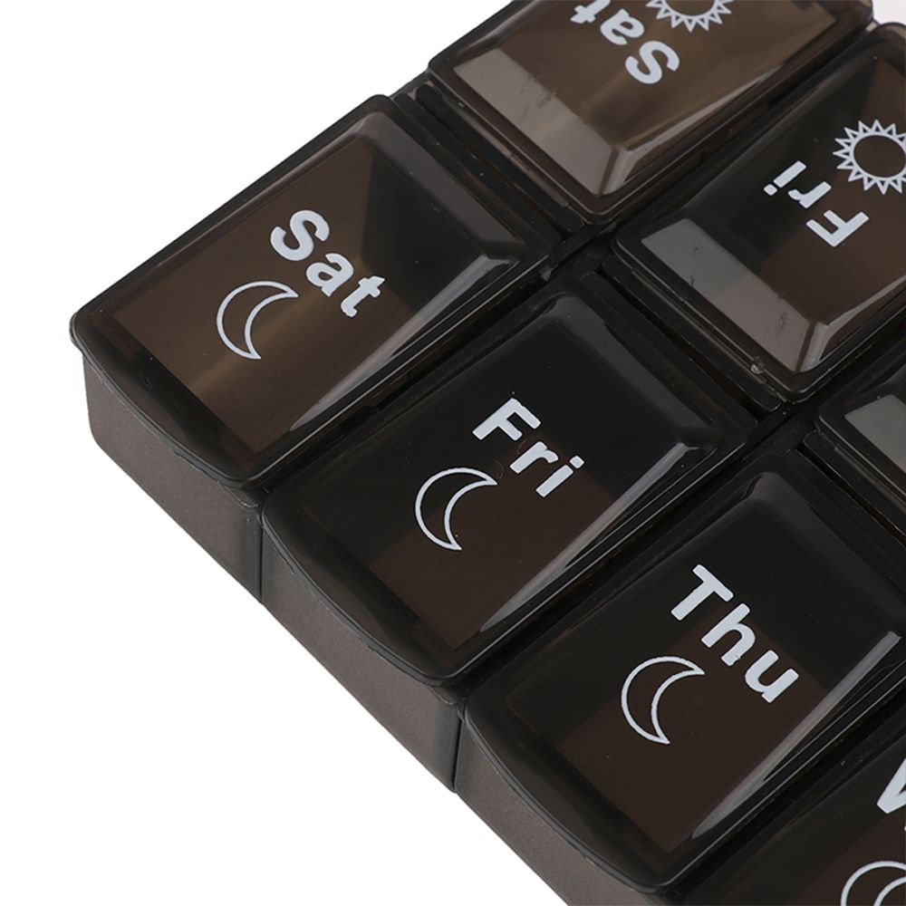 Hộp đựng thuốc 7 ngày bằng nhựa chống tràn 14g tiện dụng