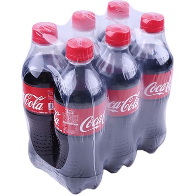 Lốc 6 chai Nước Ngọt Có Gas Coca Cola Soft Drink Chai Nhựa PEP 390ml Date Luôn Mới