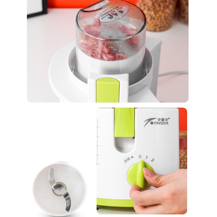 Máy ép trái cây hoa quả, máy xay sinh tố thực phẩm đa năng 3 IN 1 Chính hãng ANMIR