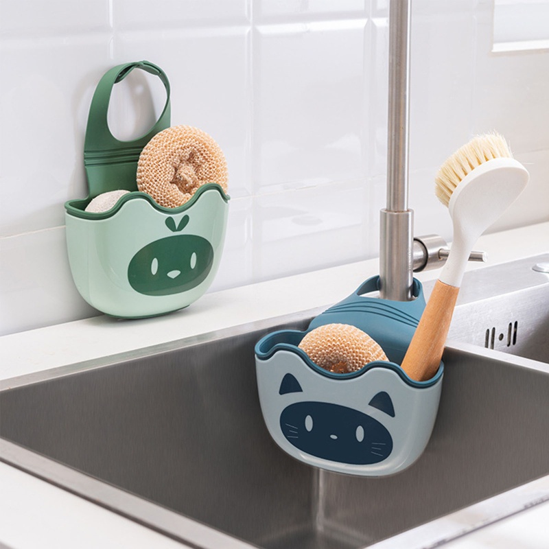 Giá Đỡ Đựng Mút Rửa Chén Gắn Vòi Nước Bồn Rửa Siêu Bền Kích Thước Lớn Tùy Chỉnh Tiện Dụng