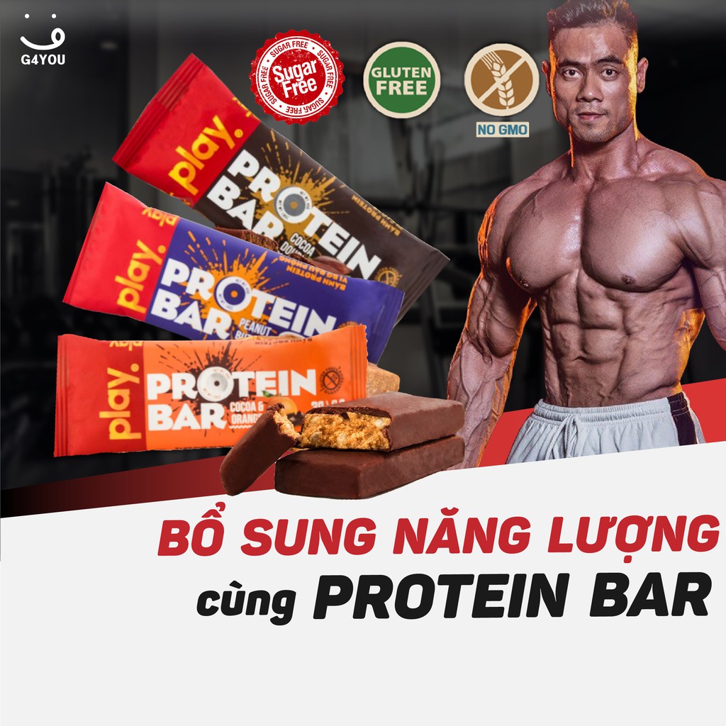 💪 PROTEIN BAR PLAY NUTRITION 45g