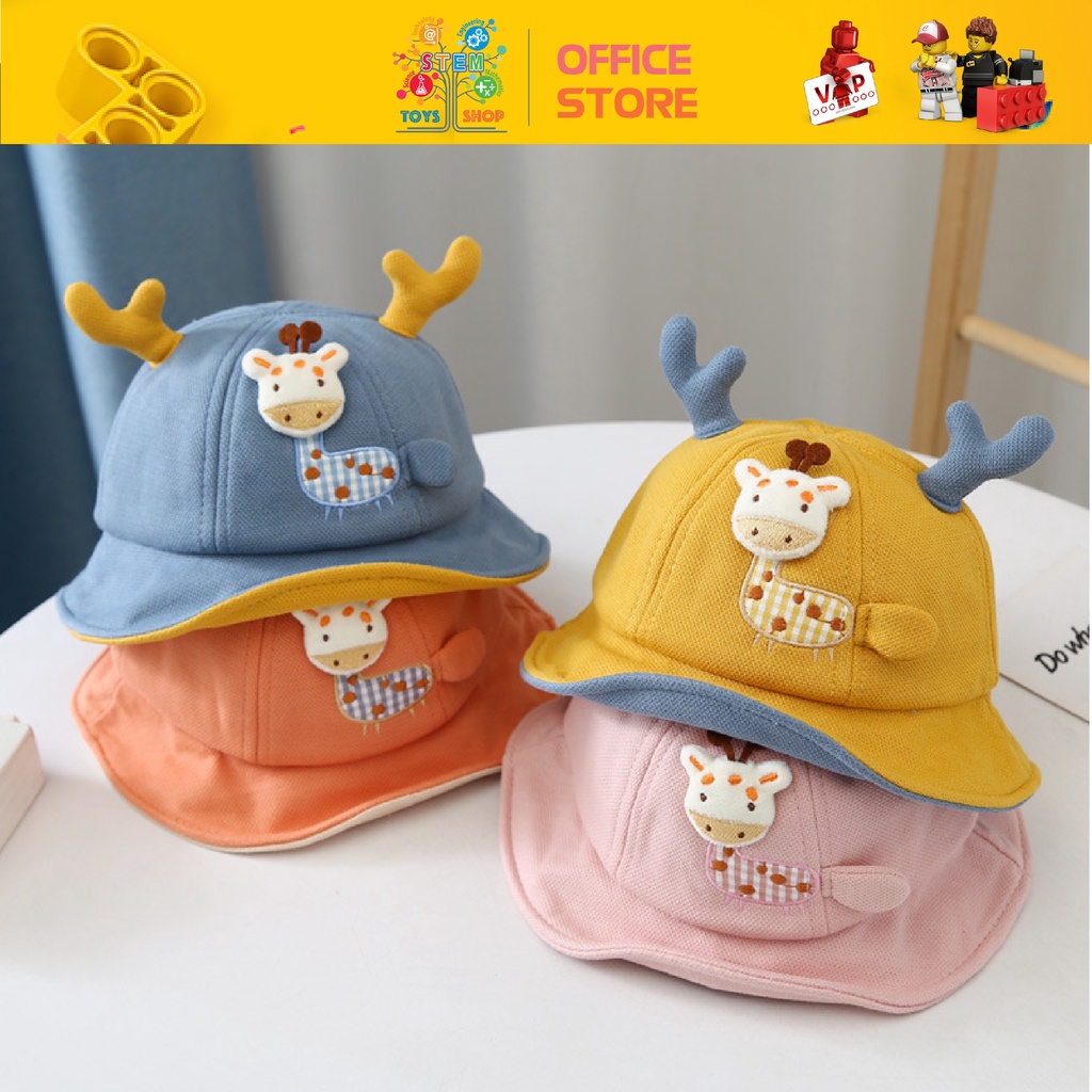 [Ảnh Thật] Mũ Tai Bèo Họa Tiết Hoạt Hình Phong Cách Hàn Quốc Cho Bé