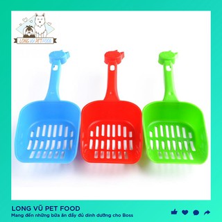 Xẻng hót phân cho chó mèo Xẻng xúc cát mèo xúc cát vệ sinh cho mèo - Long Vũ Pet Food