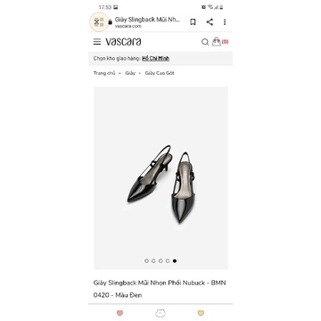 giầy vascara màu đen