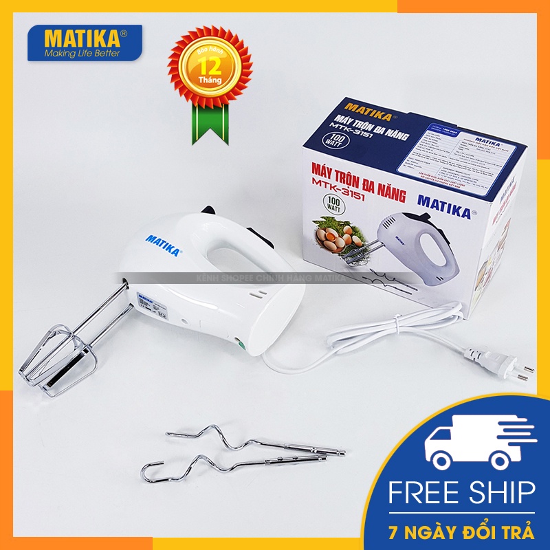 Máy đánh trứng cầm tay MATIKA 5 cấp độ MTK-3151