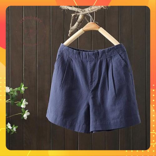 Quần đùi nữ hè, quần sooc đũi bigsize từ 40 - 75kg dáng trẻ trung QS006