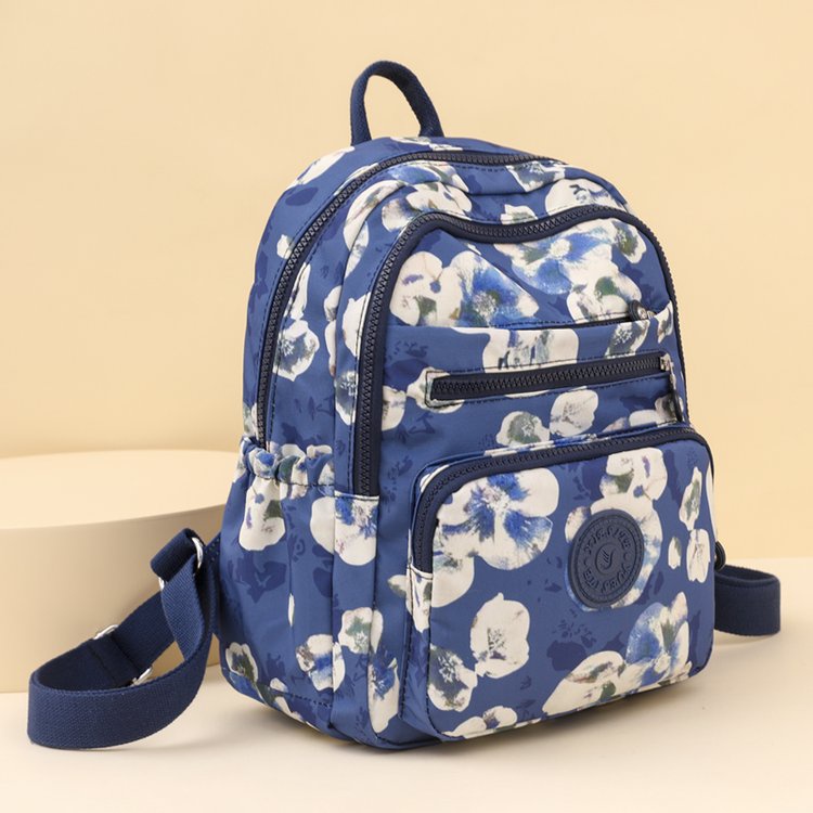 Ba Lô Vải Oxford Sức Chứa Lớn Nhiều Ngăn In Họa Tiết Phong Cách Mới