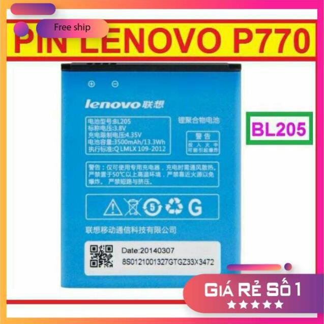 Pin Lenovo P770 - BL205 xịn có bảo hành