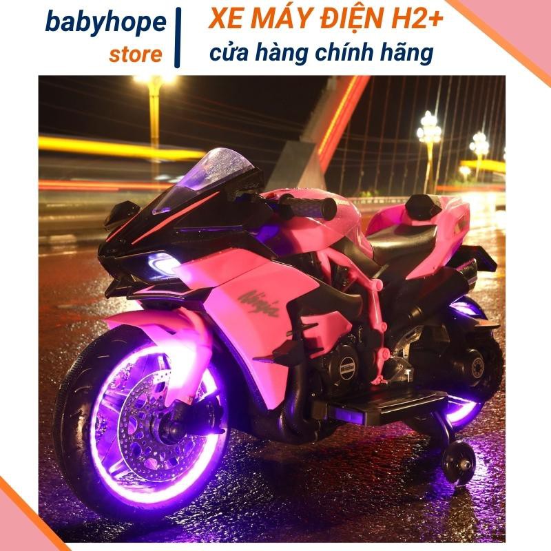 Xe máy điện trẻ em bánh phát sáng NINJA H2R