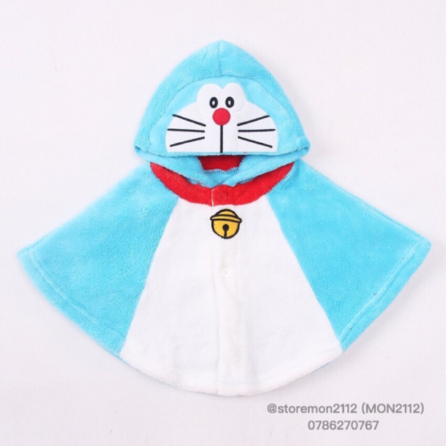 KHĂN LÔNG ÁO CHOÀNG TRẺ EM 0-1 TUỔI DORAEMON DOREMON