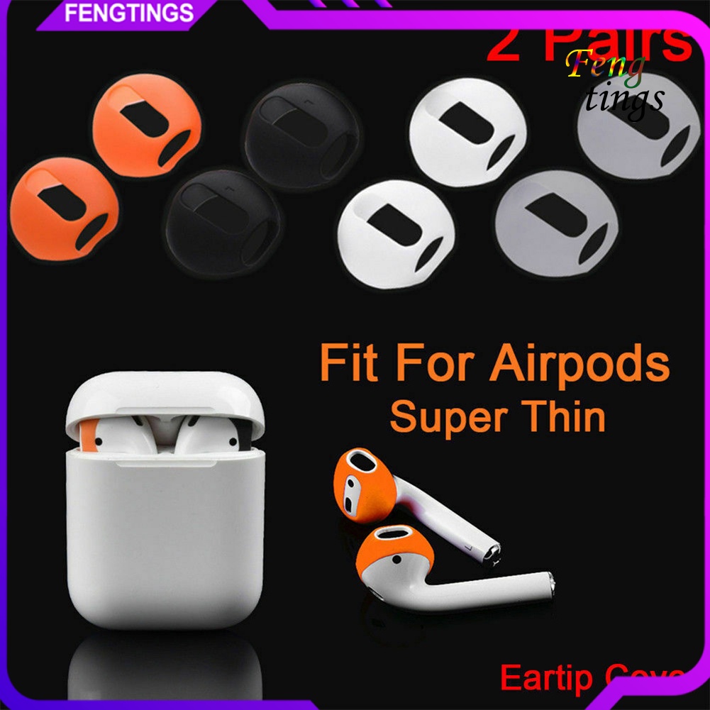 Set 2 Cặp Vỏ Bảo Vệ Hộp Sạc Tai Nghe Airpods 1 2 Bằng Silicon Chống Trượt Tiện Dụng