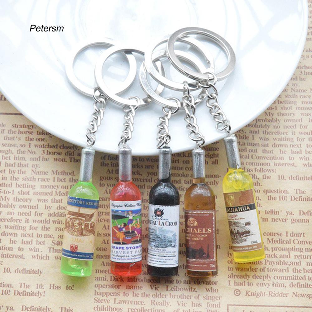 Móc khóa tạo hình chai bia sáng tạo