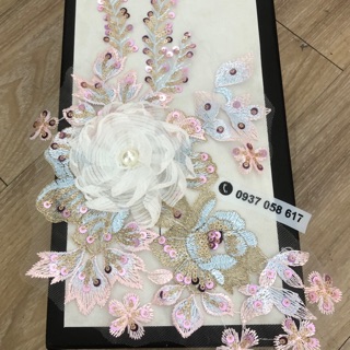 Bông 3D đính váy , áo dài