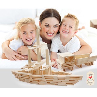 Thanh gỗ xếp hình-Đồ chơi xếp hình gỗ trẻ em