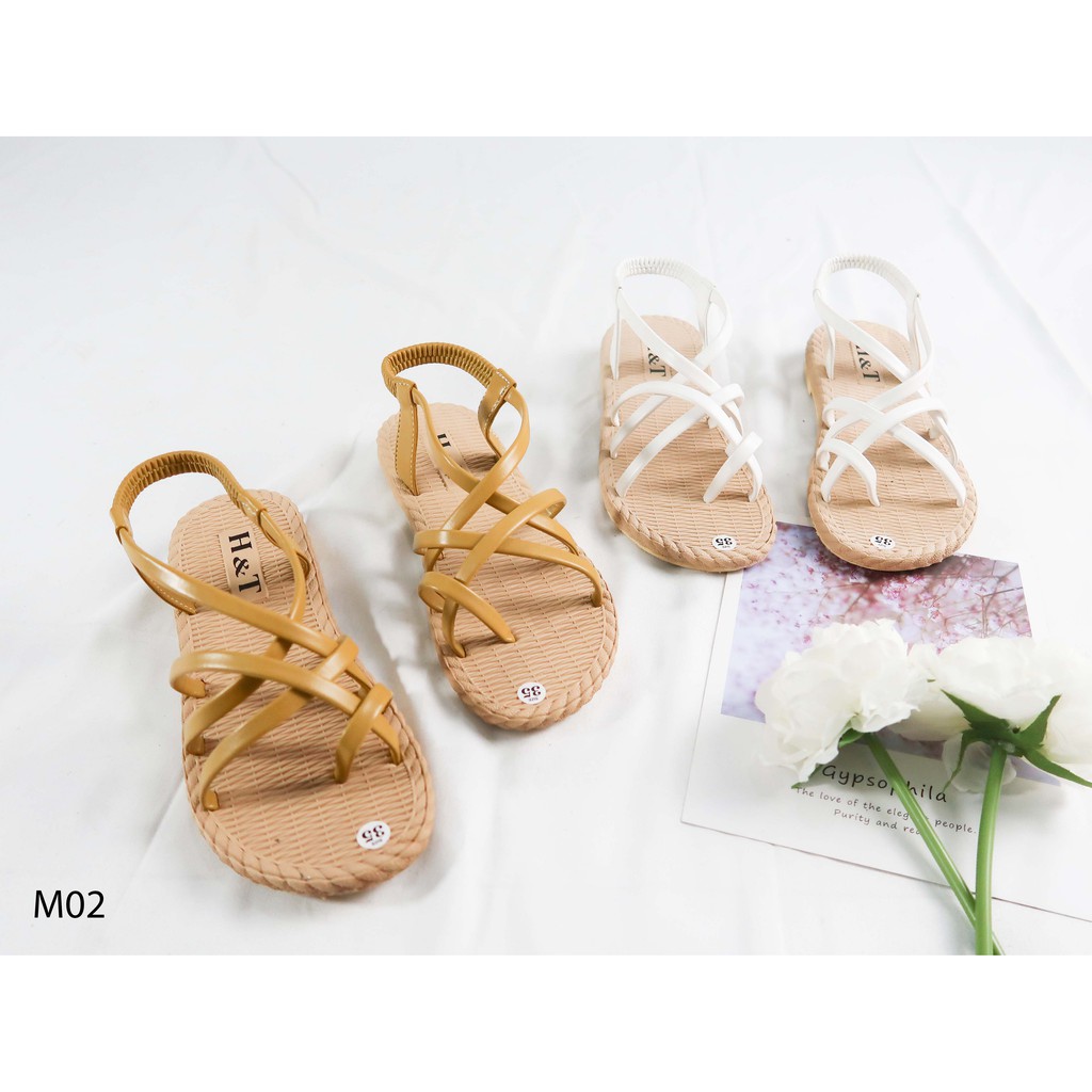 Sandal chống nước phù hợp đi mưa đan dây thời trang HMTShoes M02