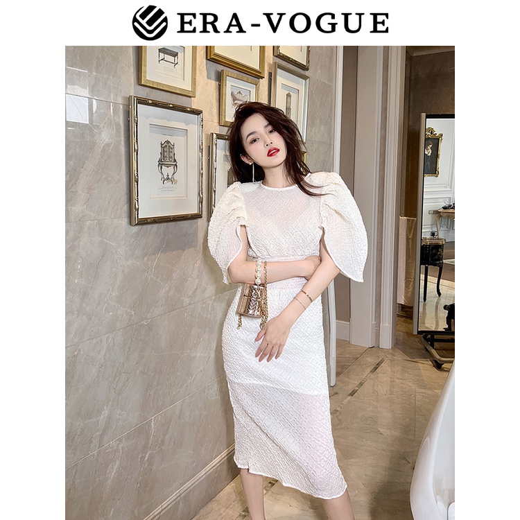 Eravogue🌷 Đầm Dự Tiệc Màu Đen Dáng Ôm Gợi Cảm Thời Trang Hàn Quốc 5688