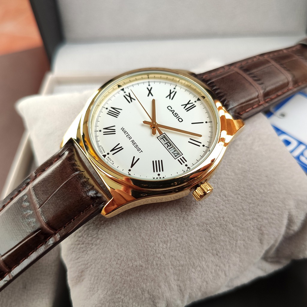 Đồng hồ Nam Casio MTP-V006 chính hãng Anh Khuê có tem bảo hành điện tử