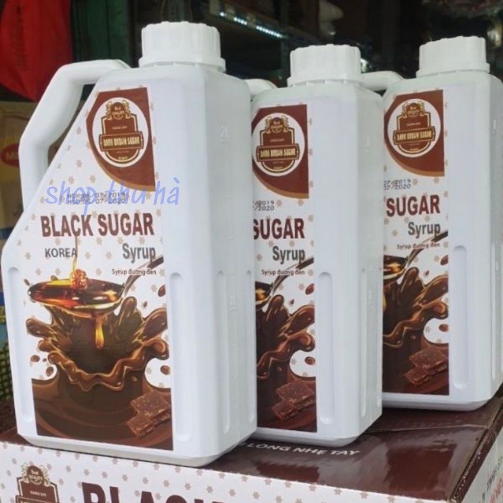 siro đường đenSiro đường đen Hàn Quốc can 2.5kgnguyên liệu làm trà sữa