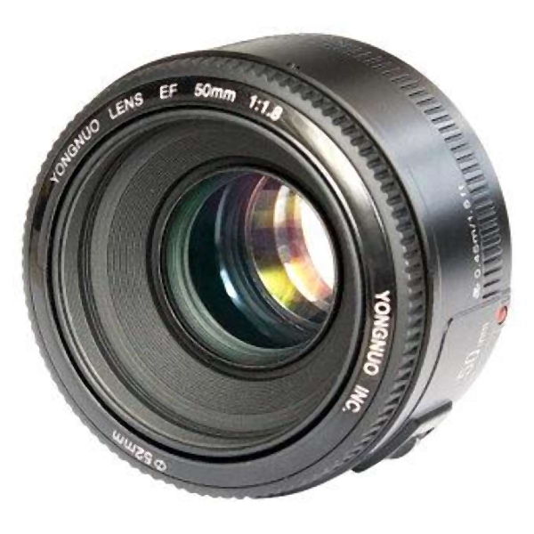 Ống Kính Yongnuo 50mm F1.8 Cho Nikon - Tặng Kèm Loa Che Nắng HB-47 - Hàng Nhập Khẩu