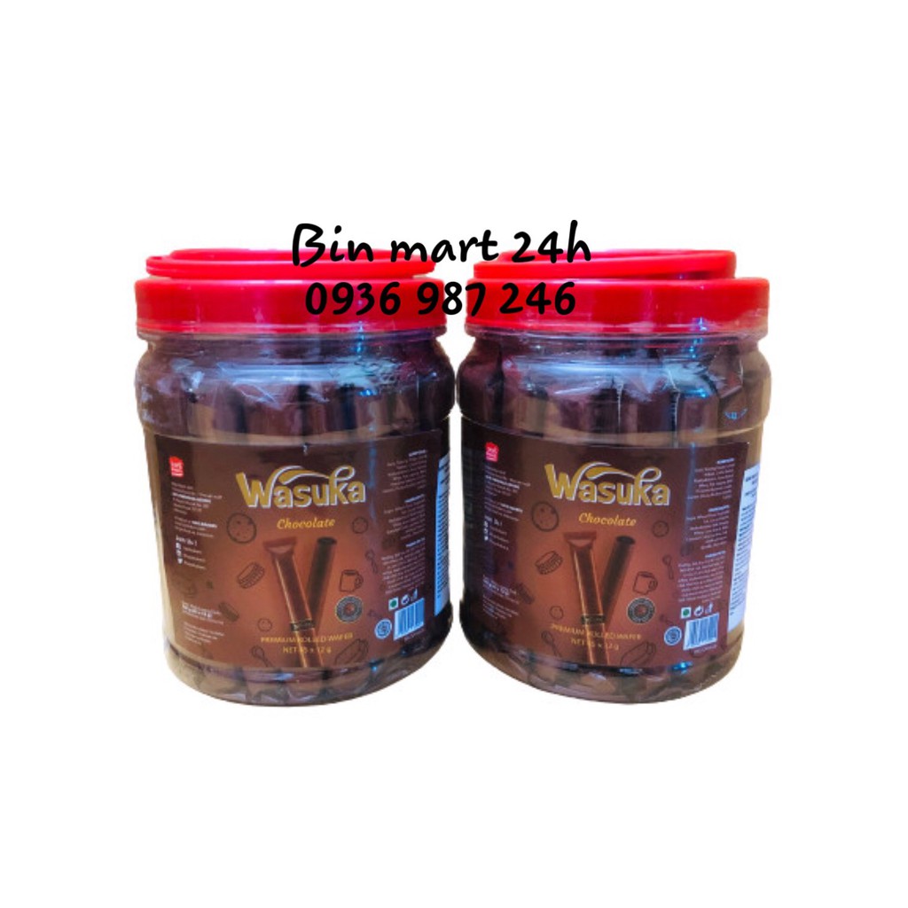 Bánh Ống Quế Wasuka Hương Socola Hủ 45 cây Nhập Từ Indonesia