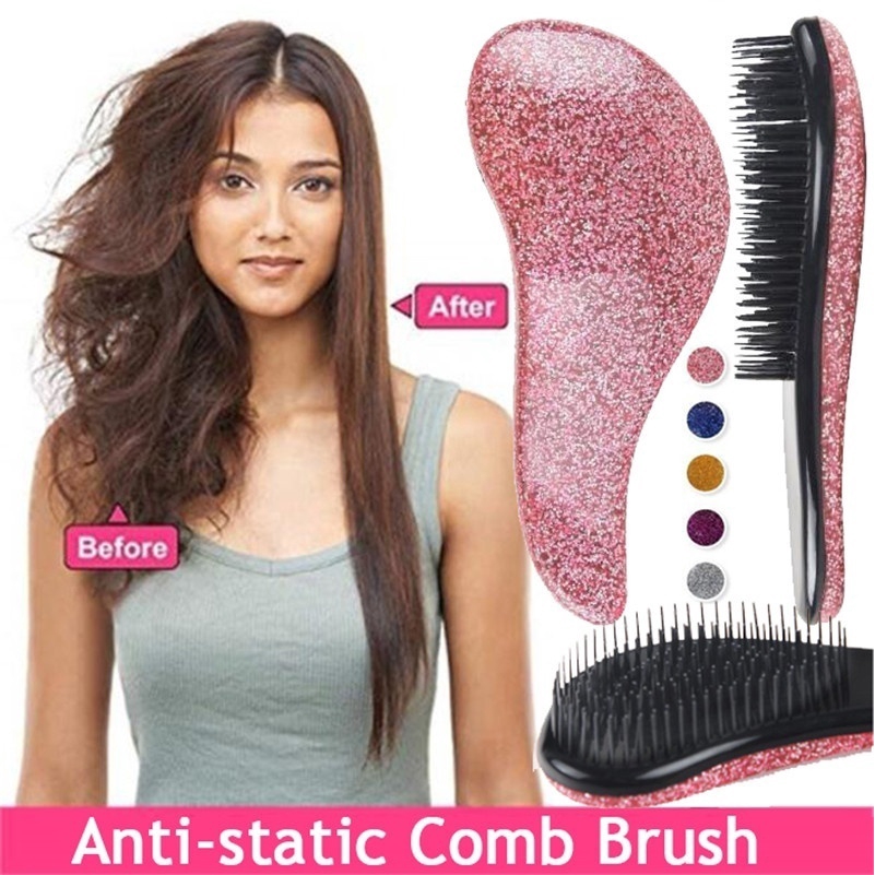 Lược chải tóc và massage da đầu bằng tre chống tĩnh điện