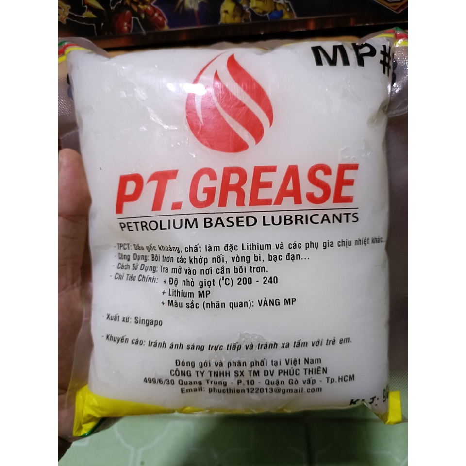 Mỡ đa dụng bôi trơn chịu nhiệt cao màu trắng 900g