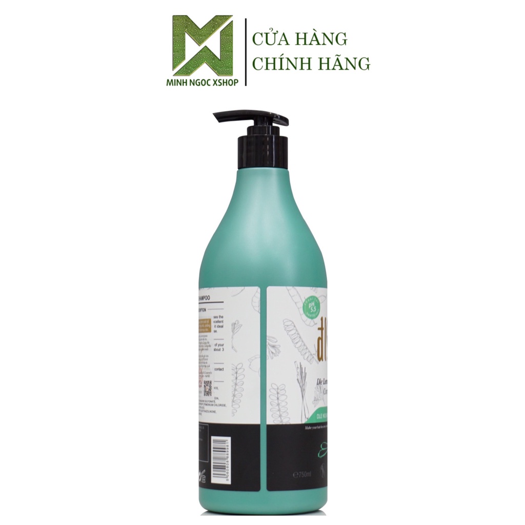 Dầu gội thảo dược tinh chất bồ kết, sả, chanh ĐL ĐLE Lemongrass 750ML, phục hồi chống rụng kích mọc tóc