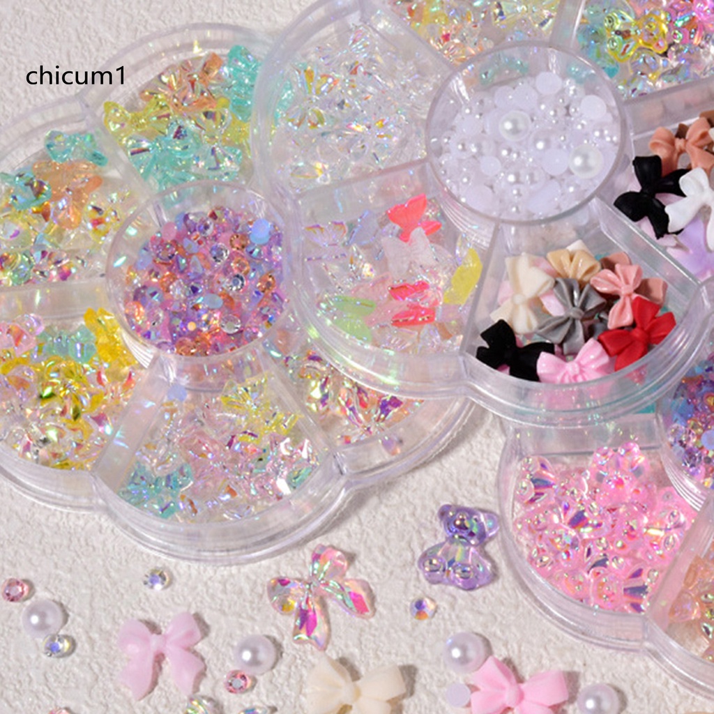 [Hàng mới về] Hộp phụ kiện đính móng trang trí nghệ thuật thời trang DIY