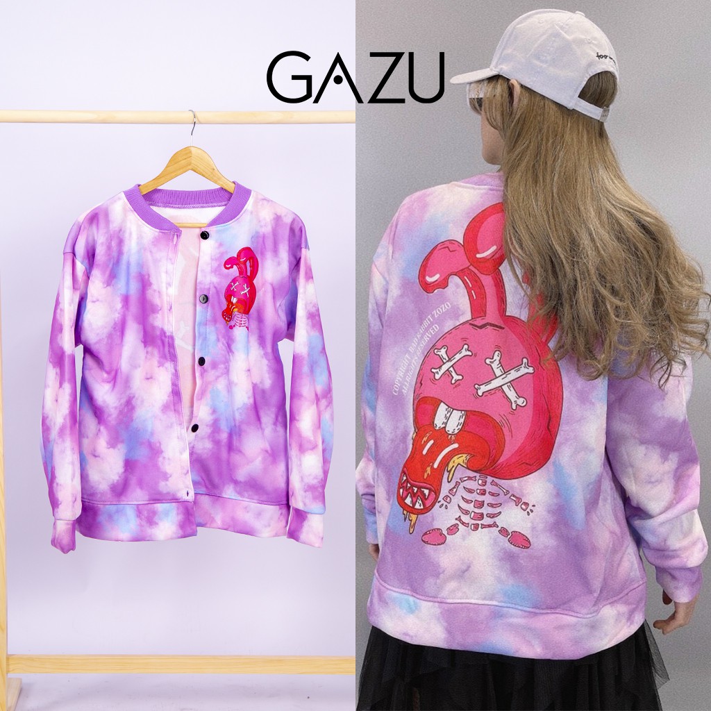 Áo khoác nỉ Gazu unisex áo khoác cardigan nỉ in hình phong cách ulzzang-377 | BigBuy360 - bigbuy360.vn