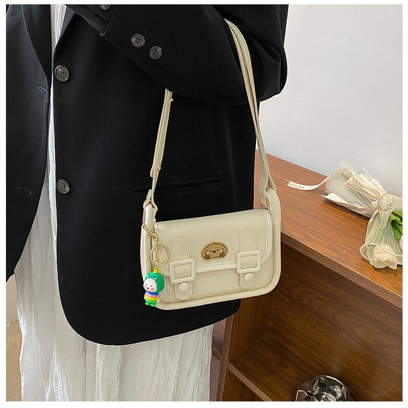 Túi Đeo Vai Hình Vuông Nhỏ Màu Trơn Đơn Giản Phong Cách retro Thời Trang Mùa Hè 2022 Gylb1579