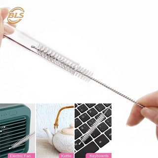 Cọ làm sạch vệ sinh ống nghiệm ống hút bằng thép không gỉ lông mềm 24cm tái sử dụng được