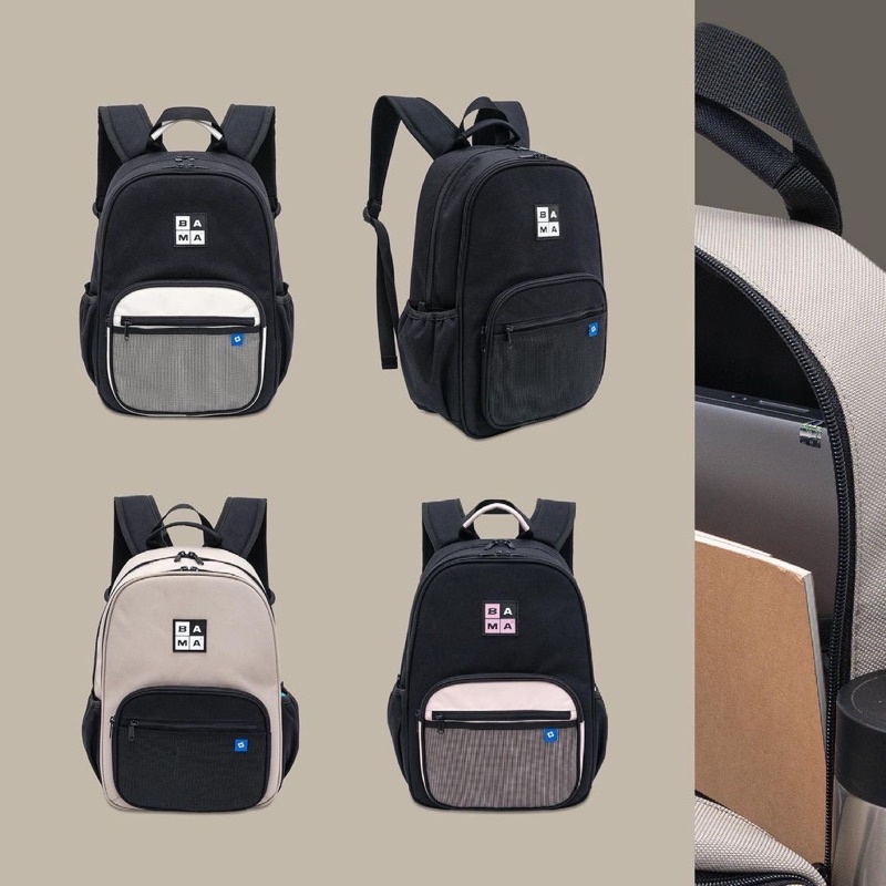 Balo BAMA® SIMPLE BACKPACK 4.0  Chính Hãng chống nước có ngăn Laptop