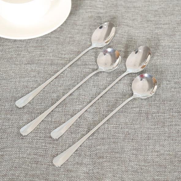 Thìa Muỗng Cafe Inox Cán Dài Dùng Để Múc Thức Ăn, Gia Vị Đồ Dùng Bếp Cho Mọi Gia Đình