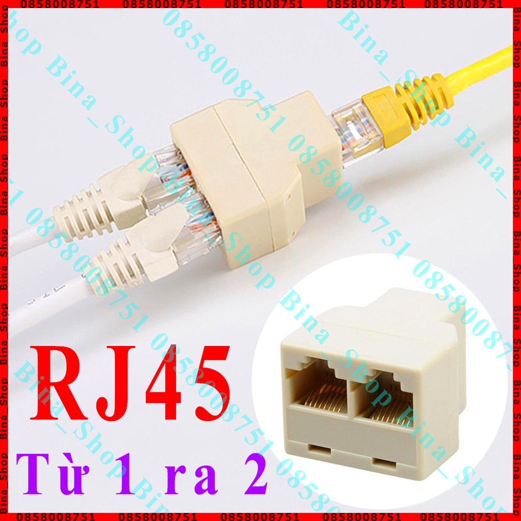 Đầu nối mạng LAN RJ-45 từ 1 ra 2 RJ45