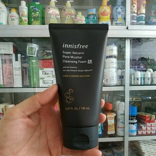 Sữa Rửa Mặt Tro Núi Lửa Innisfree Super Volcanic Pore Micellar Cleansing Foam 2x ( Mẫu Mới )