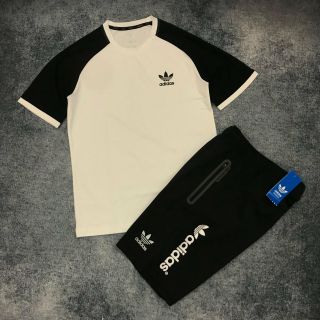 Áo thun logo addidas cổ tròn