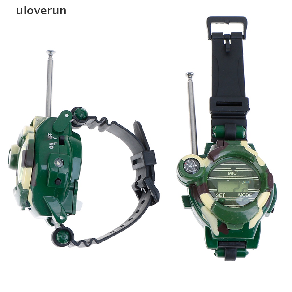 Set 2 Bộ Đàm Trẻ Em 7 Trong 1 Tích Hợp Đồng Hồ Đeo Tay Tiện Dụng