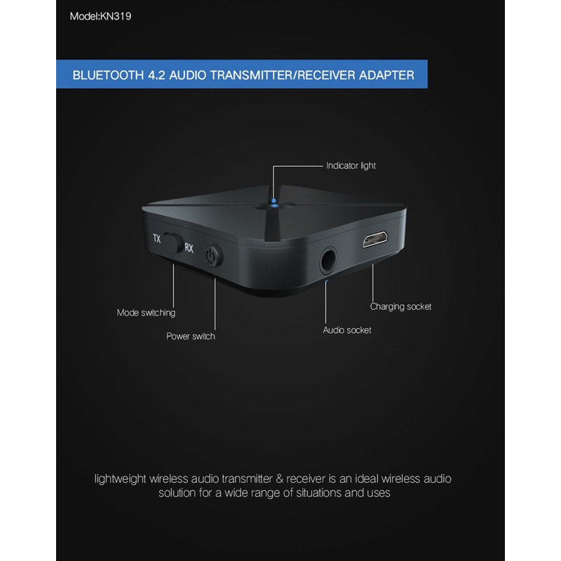 Bộ Thu Tín Hiệu Bluetooth 5.0 3.5mm 3.5 AUX Jack RCA USB Dongle Không Dây Cho Loa Xe Hơi/TV/PC