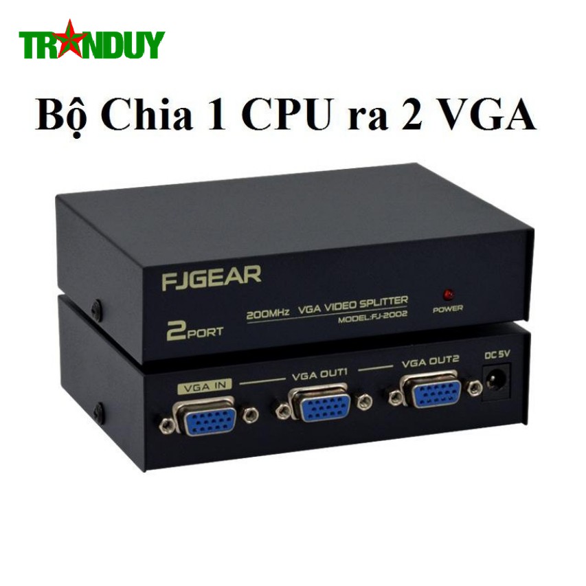 LT030 Bộ Chia 1 CPU ra 2 VGA (200MHz)