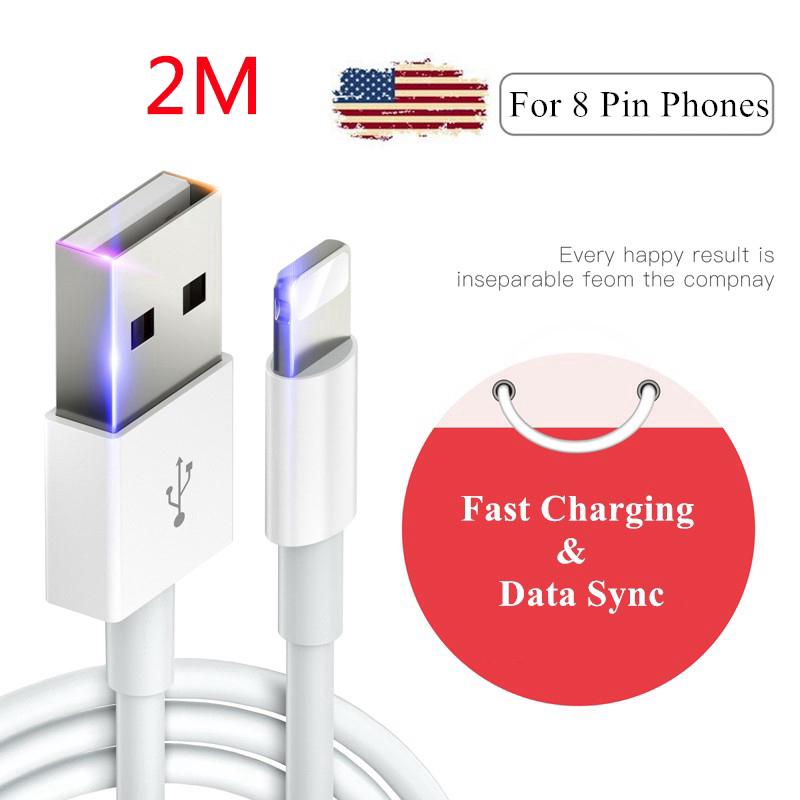 Dây cáp sạc USB lightning cho Iphone 5s X 8 7 6s 5 Se/Ipad