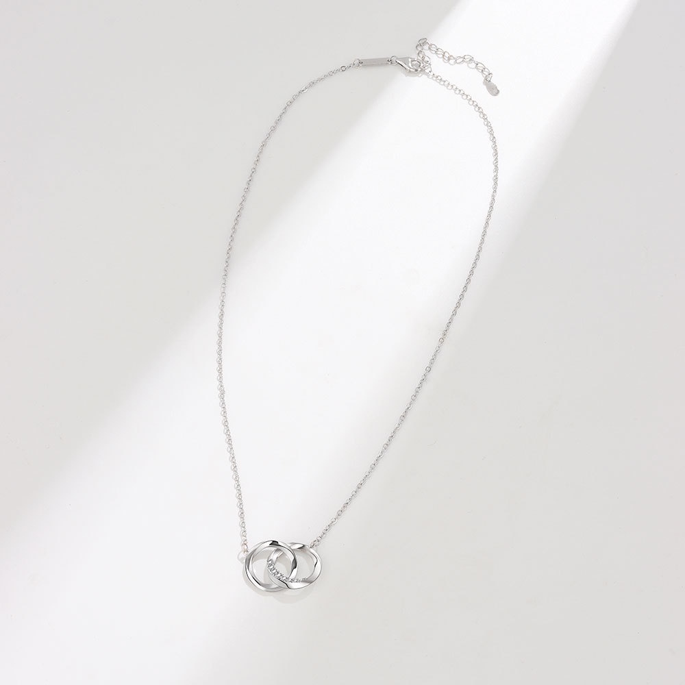 Vòng cổ Mặt Nhẫn Đôi Thiết Kế Đơn Giản Chất Lượng Cao Cho Cặp Đôi