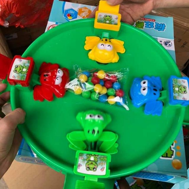 Đồ chơi trẻ em ếch ăn kẹo  cho cả gia đình 4 người chơi