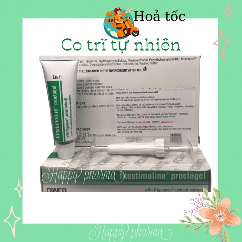 Gel bôi trĩ Fitostimoline Proctogel từ lúa mỳ - Nhập khẩu Italy