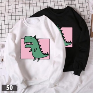 Áo sweater nam nữ có bigsize rồng nhỏ nỉ bông dày mịn