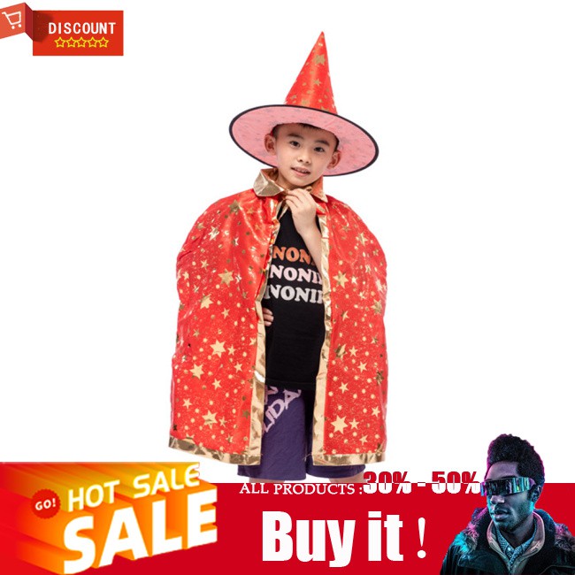 Set Đồ 2 Món Hóa Trang Phù Thủy Cho Bé Dịp Halloween