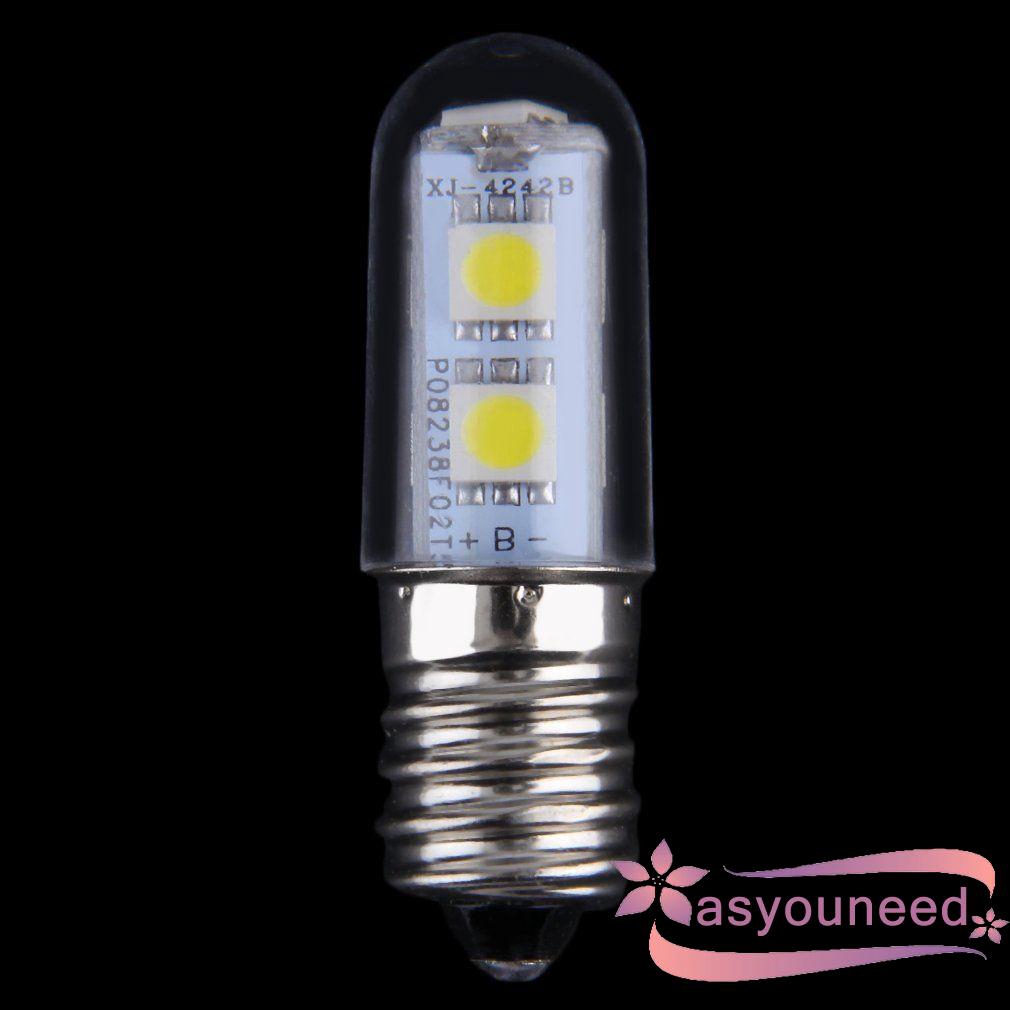 Đèn LED ánh sáng trắng dùng cho tủ lạnh AC 110V E14 1W 7 LED 5050 SMD