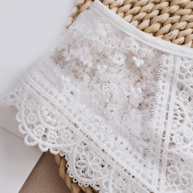 Cô áo giả chống nắng họa tiết hoa vải ren có thể tháo rời mini thiết kế thời trang | BigBuy360 - bigbuy360.vn