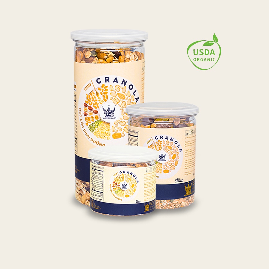 Ngũ Cốc Ăn Kiêng Vua Yến Mạch Granola Healthy Siêu Hạt