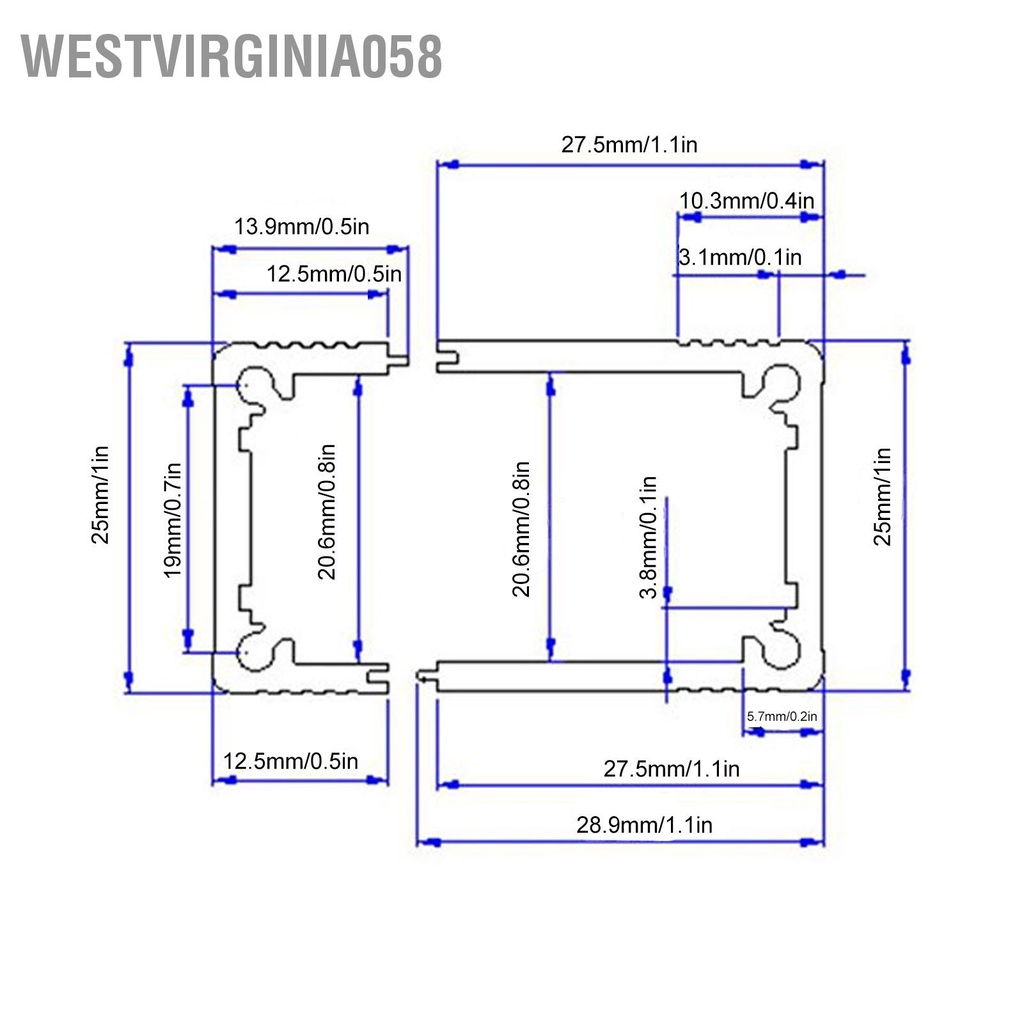 Có thể bán buôn Hộp dự án hợp kim nhôm Phun cát Bảng mạch đen 1 25‑1 5mm Vỏ Westvirginia058 Hàng giao ngay